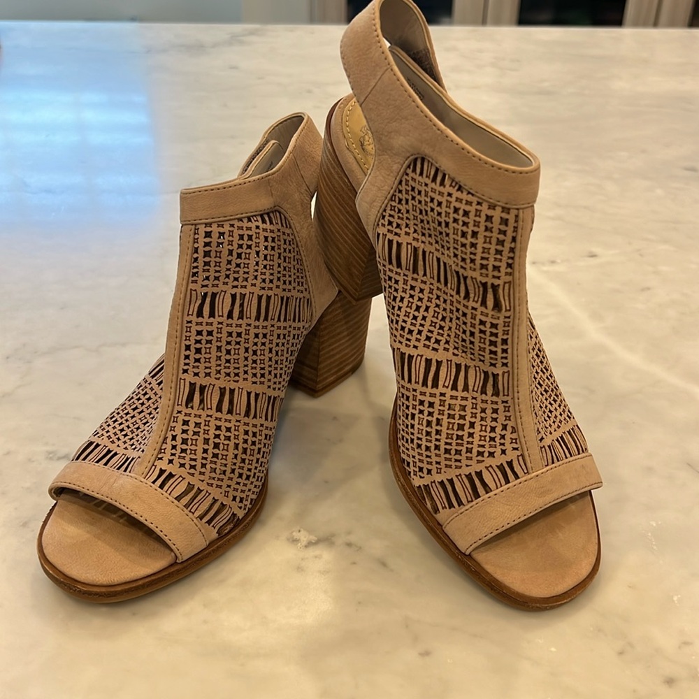 Vince Camuto open toe ankle sling back sandal